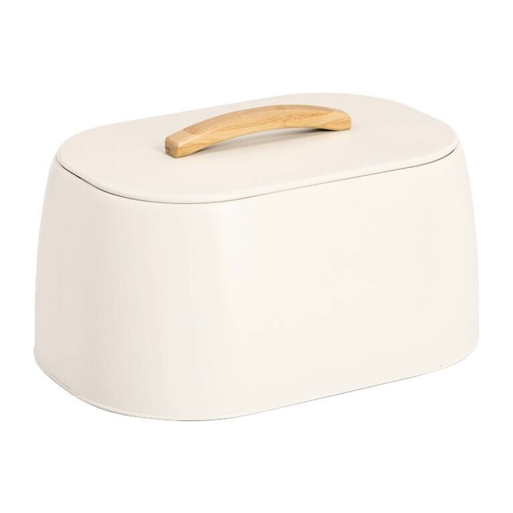 Zeller Brotkasten creme Metall B/H/L: ca. 23,5x18,3x33,5 cm