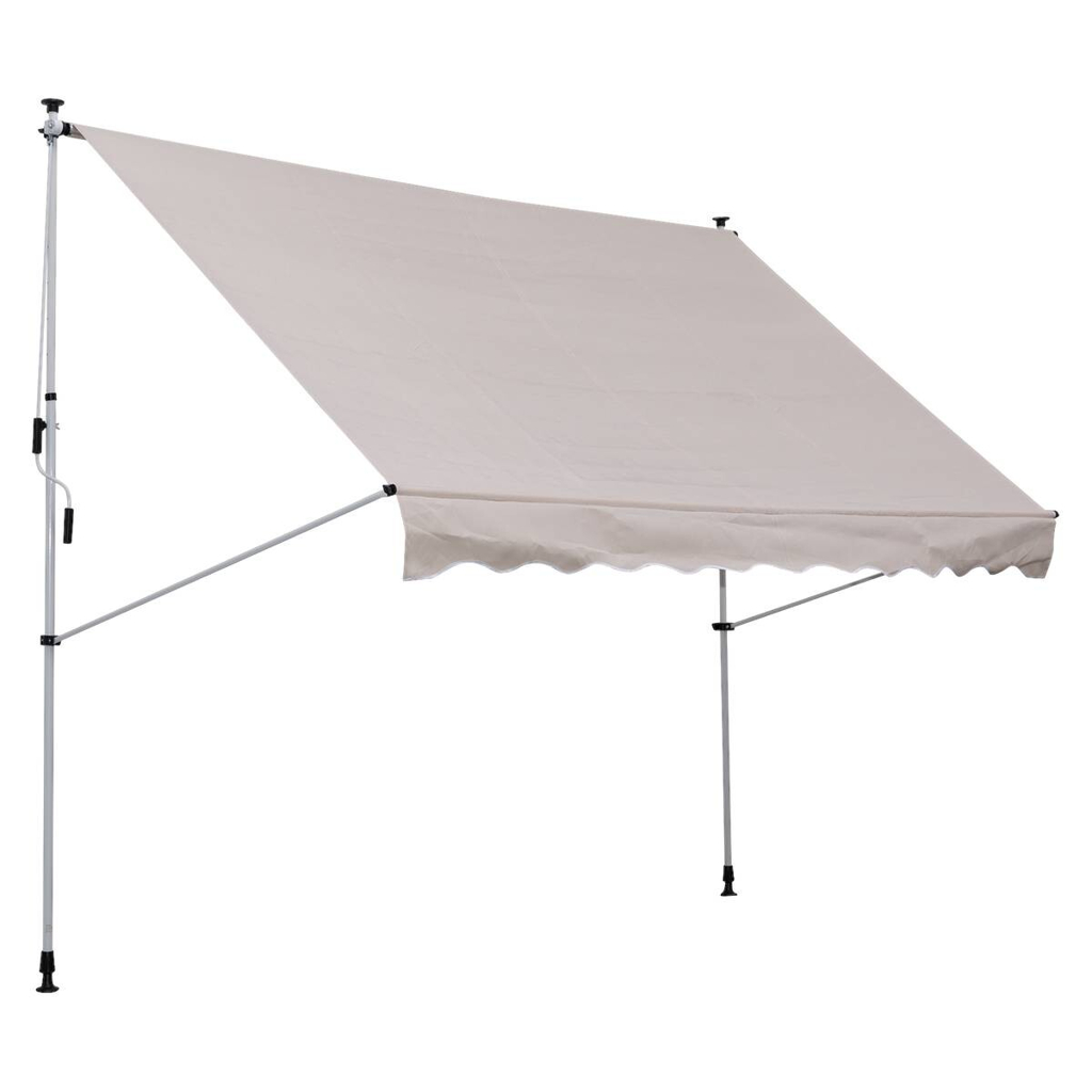 Outsunny Klemm-Markise beige B/L: ca. 200x150 cm
