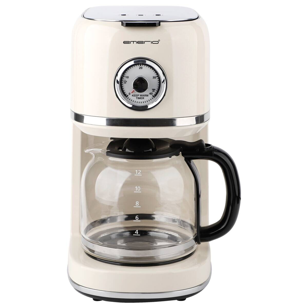 Emerio Kaffeeautomat CME-133280.4 creme Glas Edelstahl B/H/L: ca. 18,9x32,1x29,6 cm