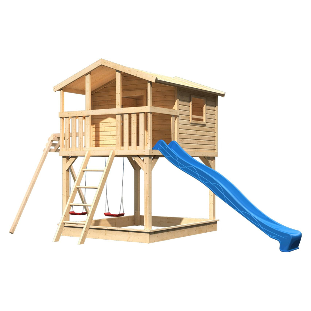 Karibu Stelzenhaus Ervin natur B/H/L: ca. 264x309x438 cm