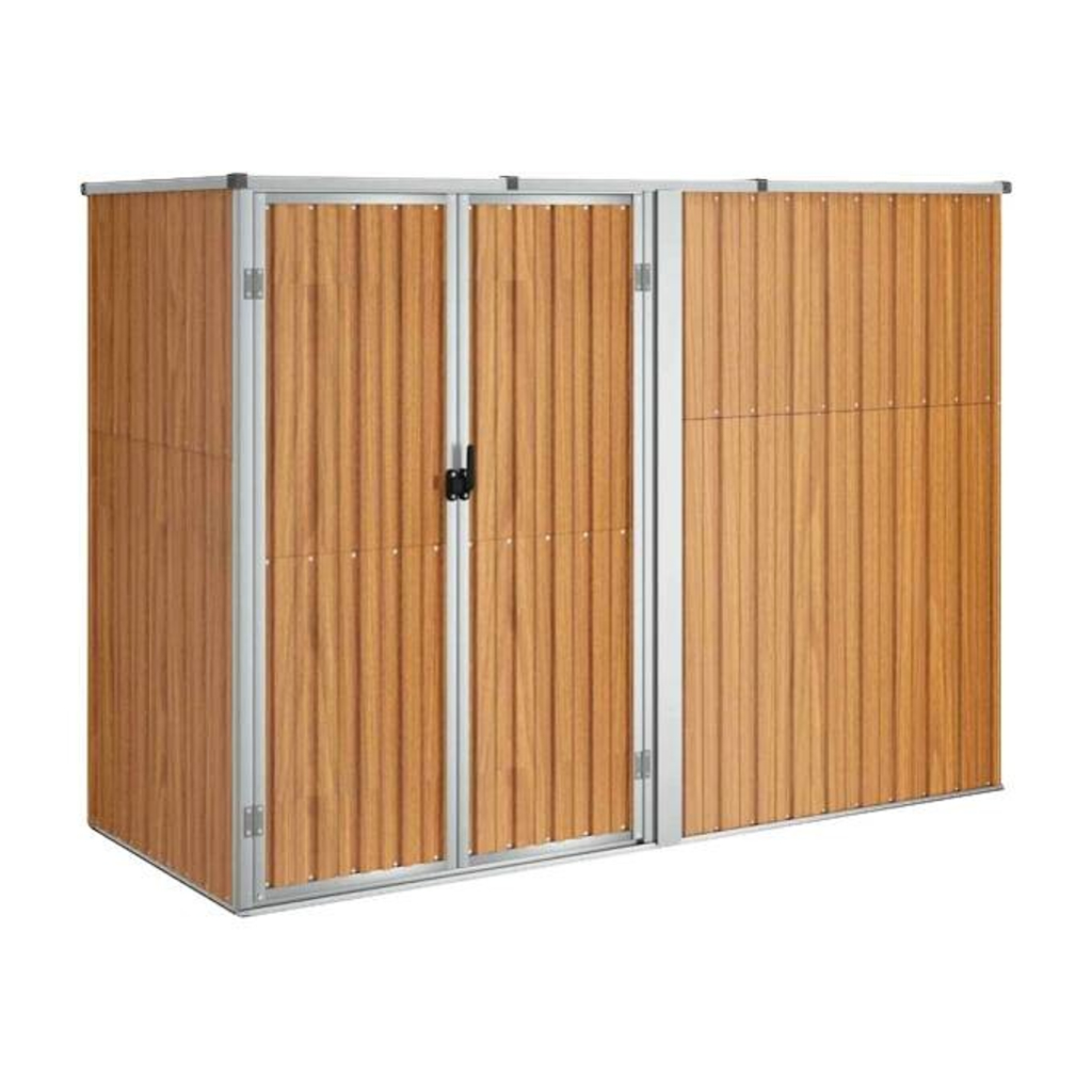 vidaXL Geräteschuppen braun B/H/T: ca. 225x161x89 cm