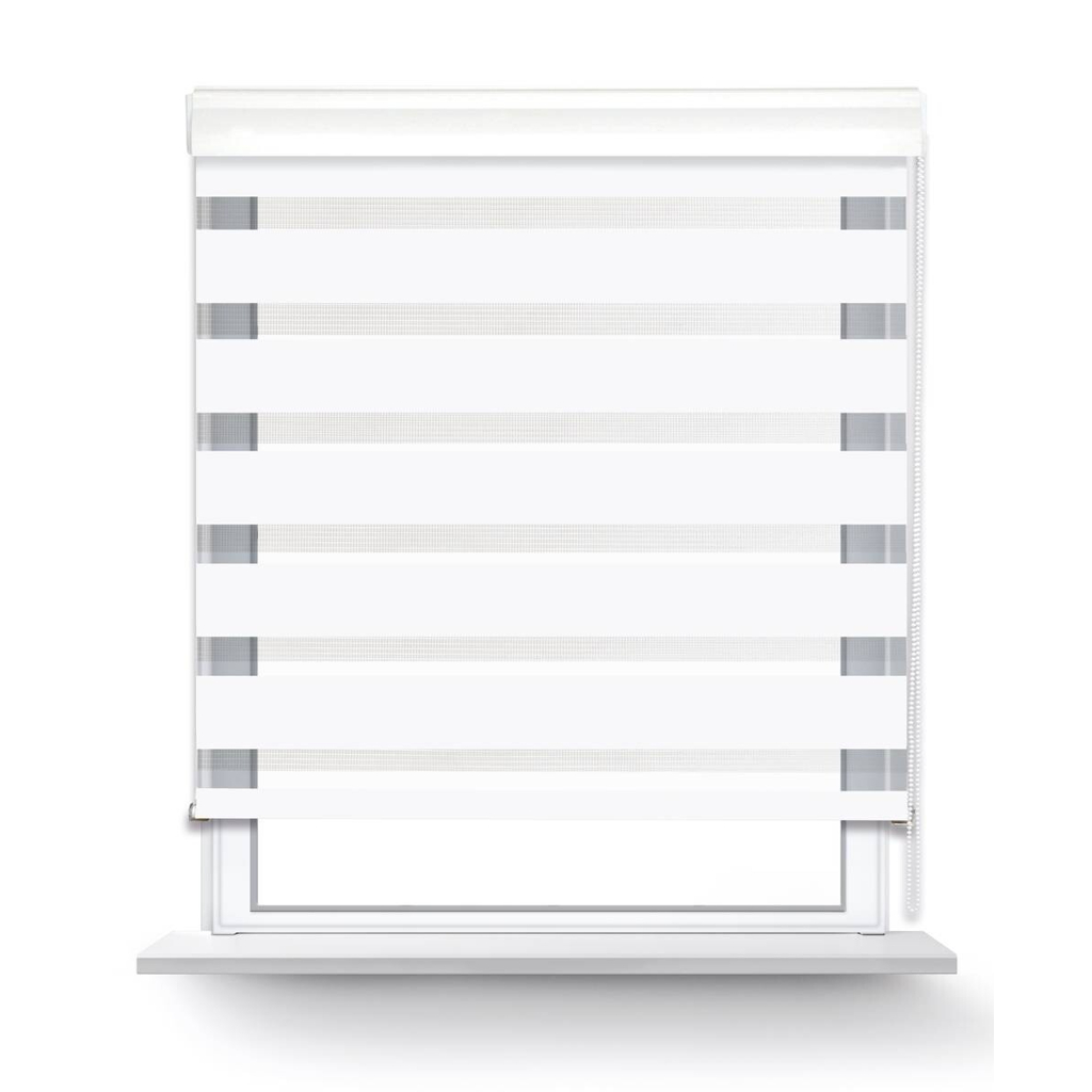 POCOline Doppelrollo mit Blende Easy-Fix weiß B/L: ca. 50x160 cm