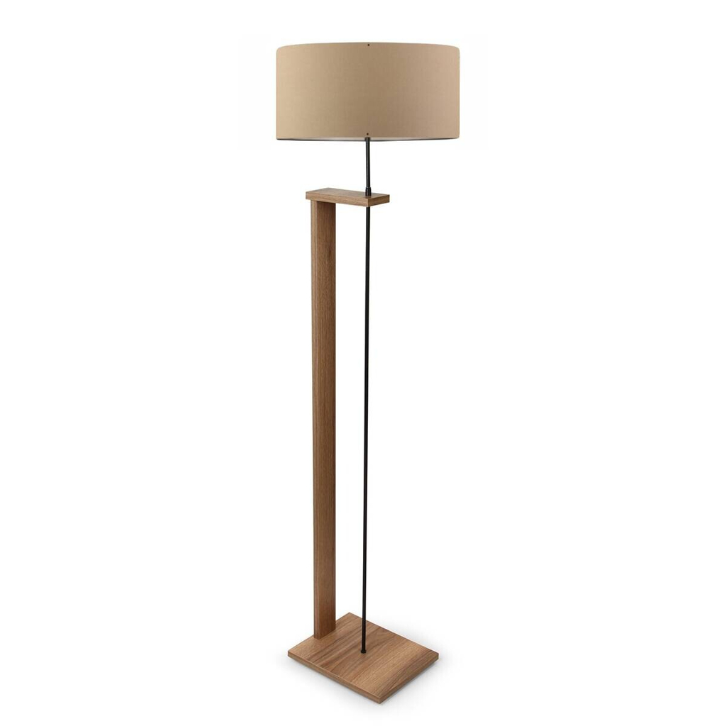 Opviq Stehlampe hellbraun PVC MDF B/H/T/L/D: ca. 38x150x38x38x38 cm E27 1 Brennstellen