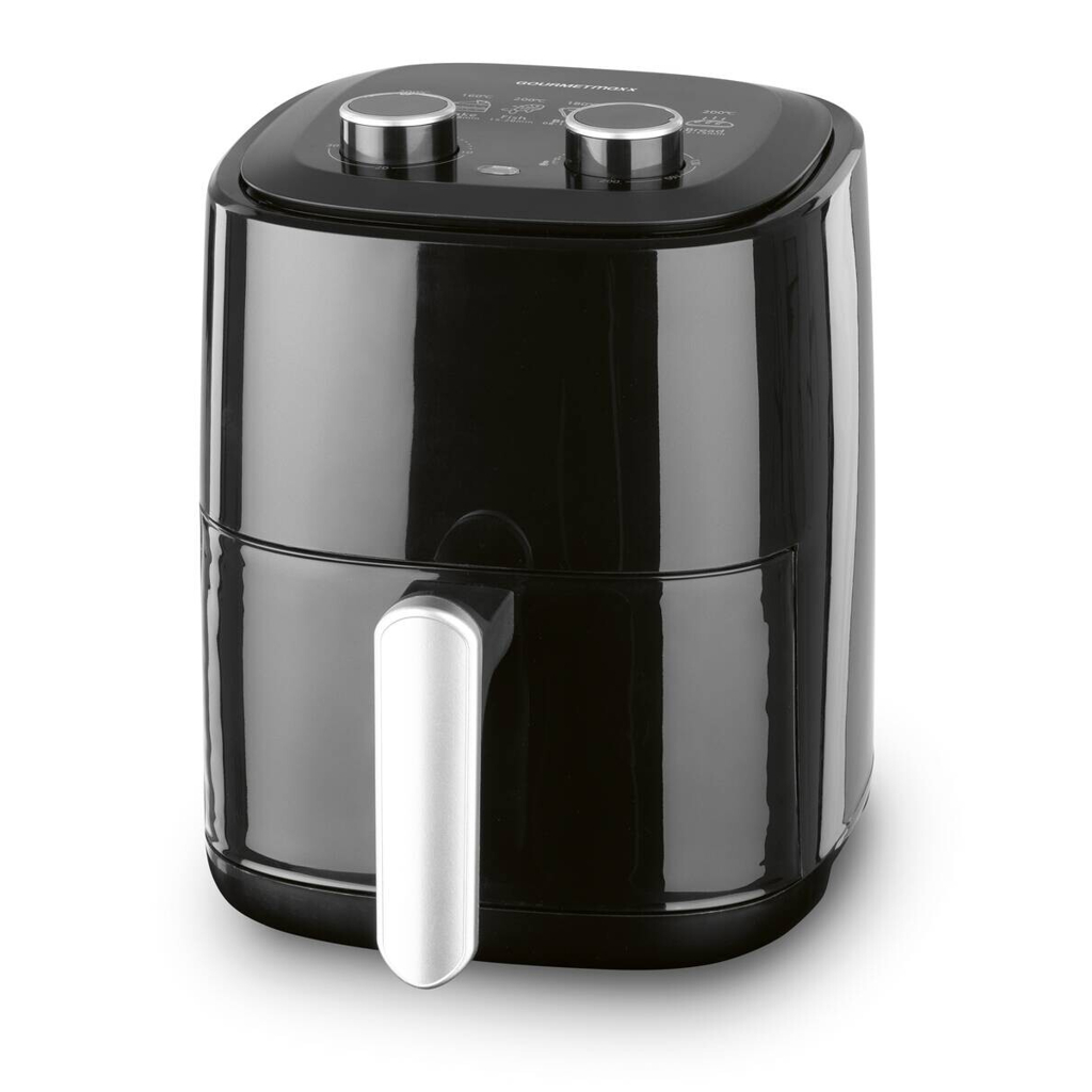 GOURMETmaxx Heißluftfritteuse schwarz Metall B/H/L: ca. 22,5x29,5x29 cm ca. 3,1 l