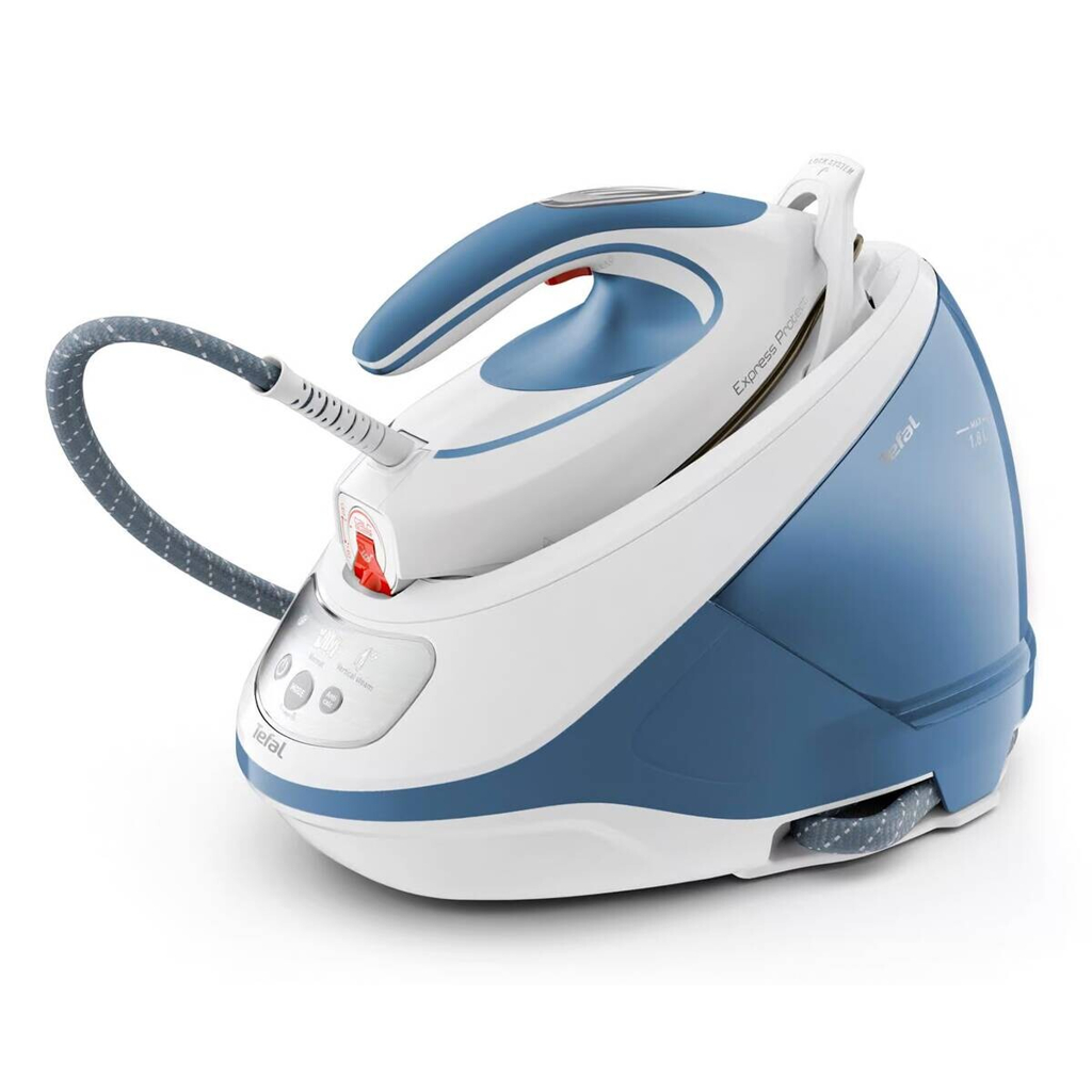 Tefal Dampfbügelstation blau weiß