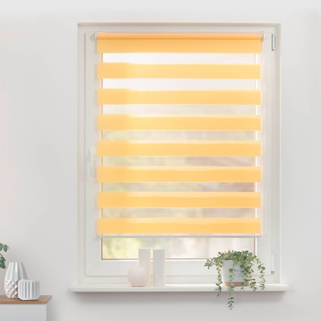 LICHTBLICK Doppelrollo Duo gelb B/L: ca. 60x150 cm