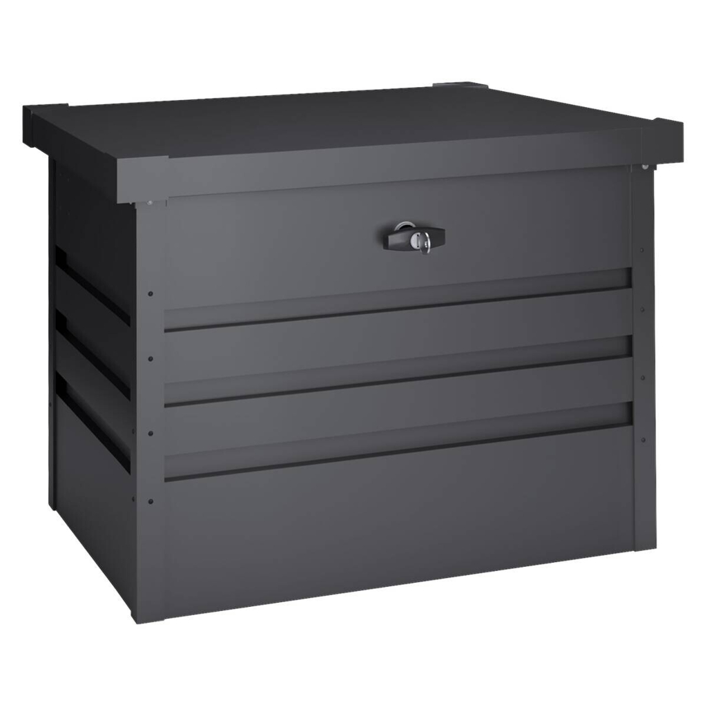 HOGGAR Aufbewahrungsbox Sveg anthrazit Metall B/H/L: ca. 72x63x61 cm
