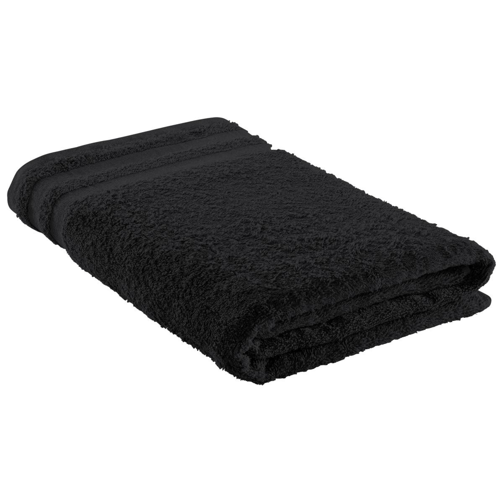 Badetuch Miami schwarz Baumwolle B/L: ca. 100x150 cm