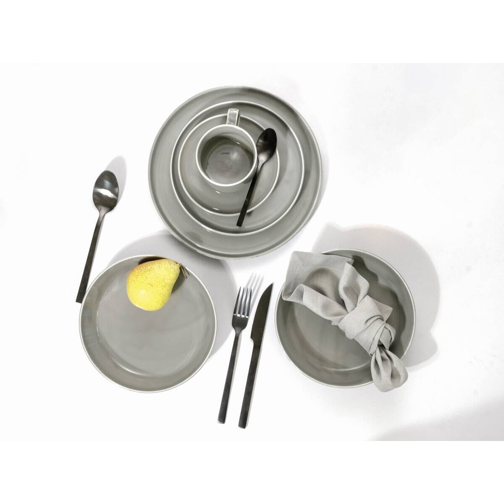 CreaTable Kombiservice Chef Collection grau Porzellan 30 tlg.