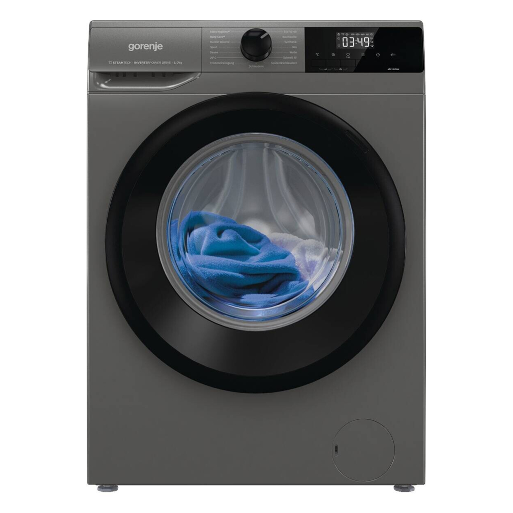 Gorenje Waschmaschine W3NHEI74SAS/DE titanfarbig B/H/T: ca. 60x85x44 cm ca. 70 kg