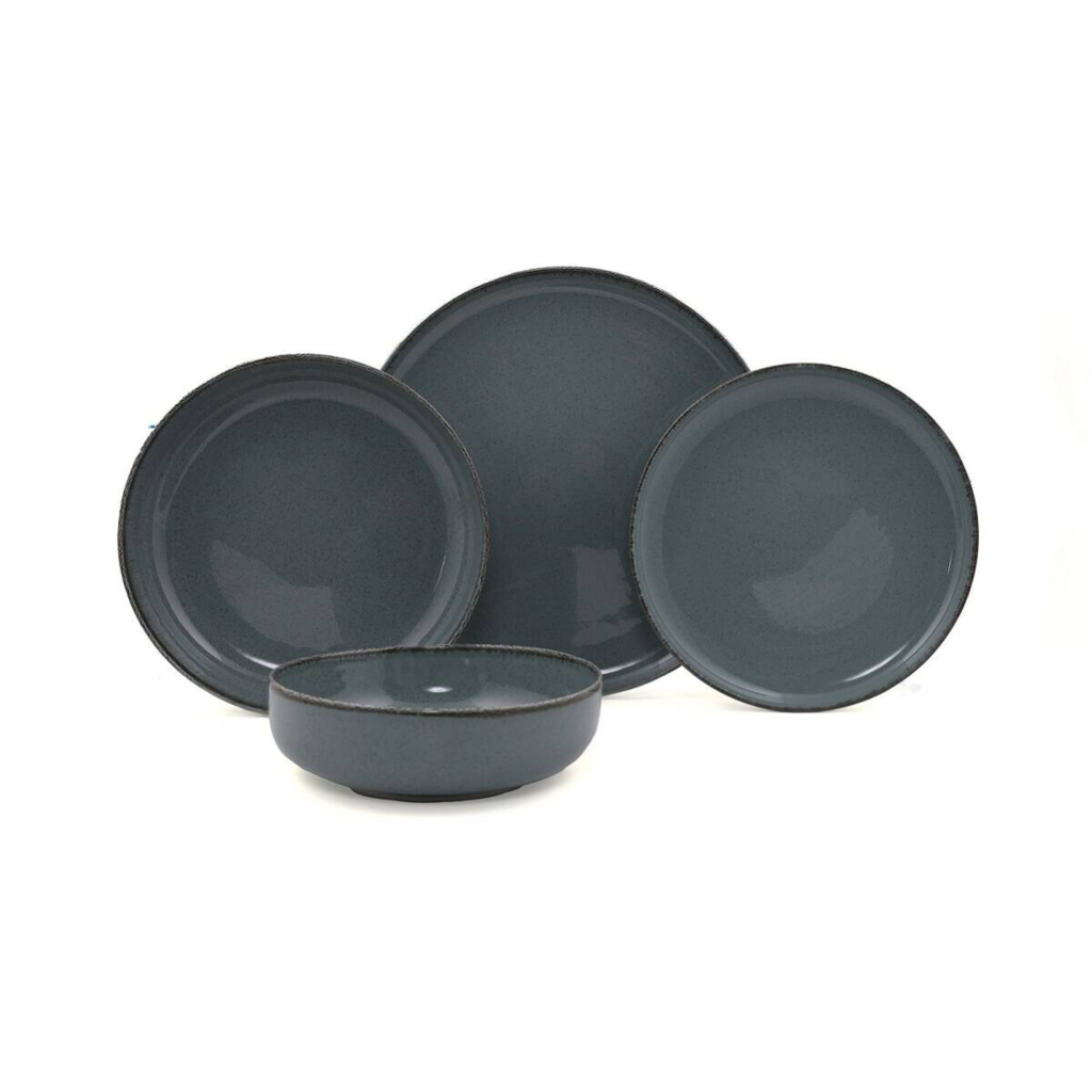 HermiaConcept Tafelservice Chamomile türkis Porzellan 16 tlg.