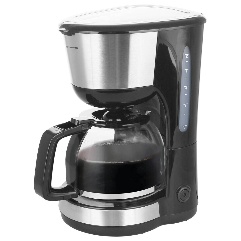 Emerio Kaffeeautomat CME-122933.7 silber schwarz Kunststoff B/H/T: ca. 18x31x25 cm