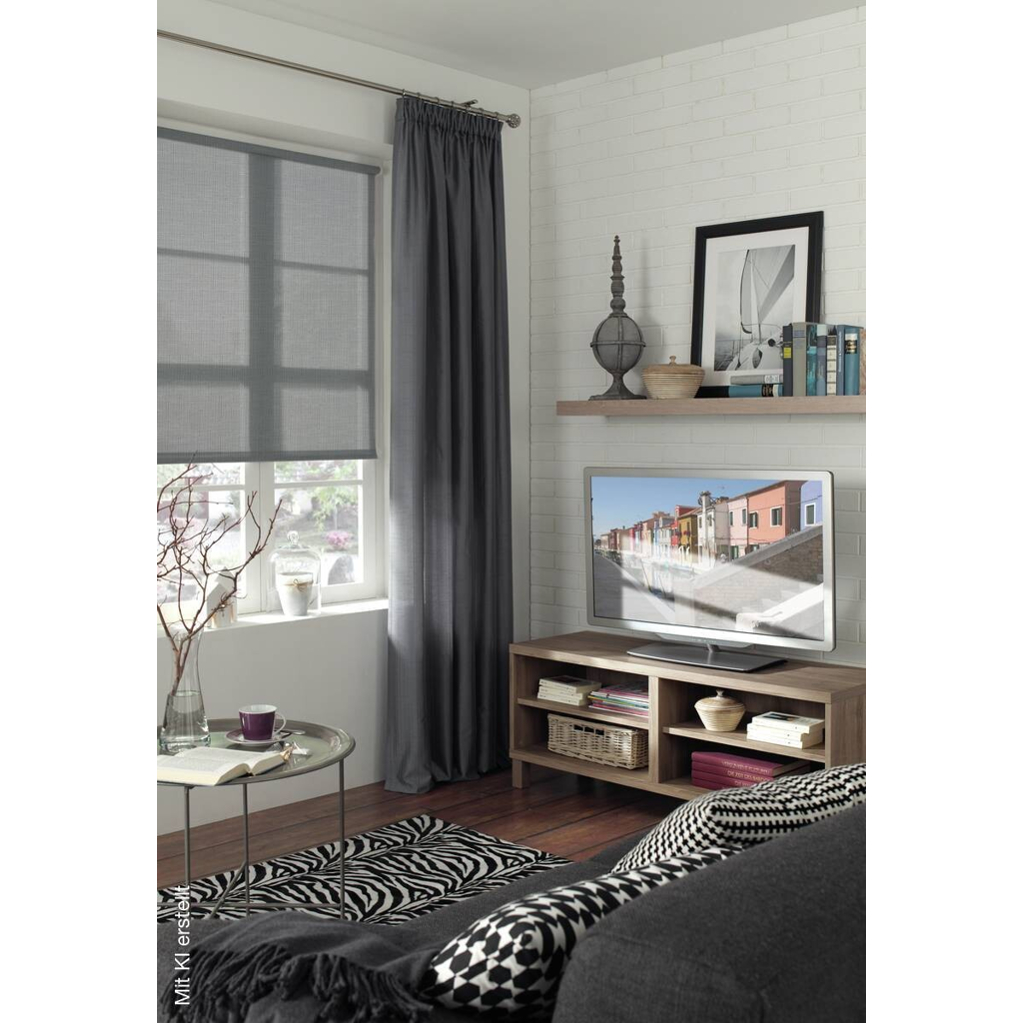 Boviva Rollo Struktur silber B/L: ca. 120x150 cm