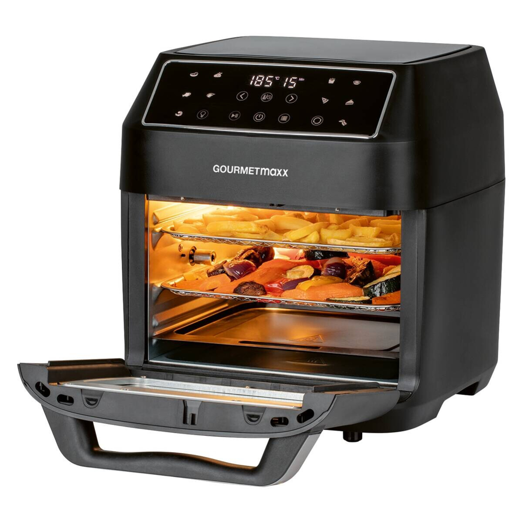 GOURMETmaxx Heißluftfritteuse 13606 schwarz Kunststoff B/H/L: ca. 32,5x34,5x35,8 cm ca. 12 l