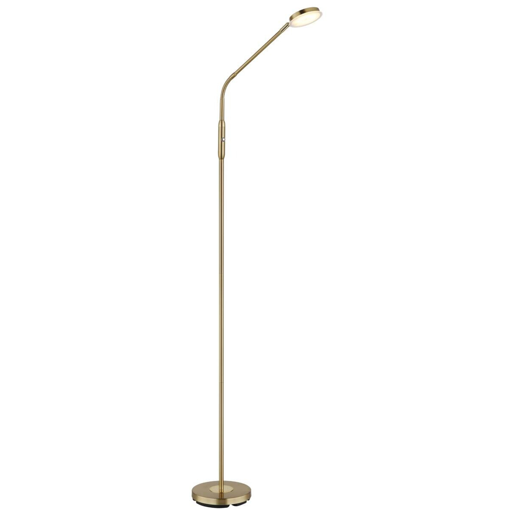 GLOBO Stehlampe messing Metall B/H/L: ca. 20x173x52 cm 1 Brennstellen