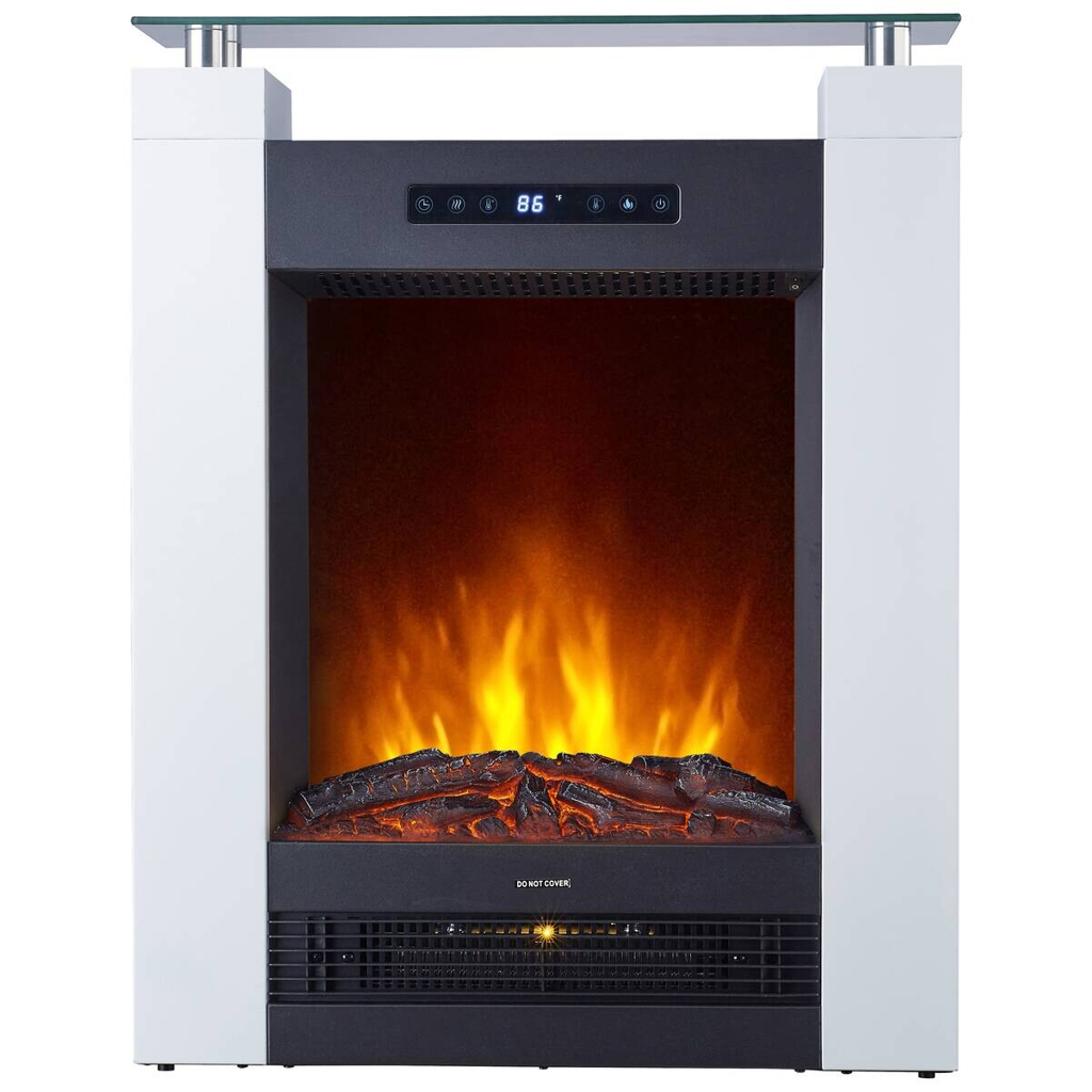 bhp Elektrischer-Kamin BG00812 Glas Kunststoff Metall B/H/T: ca. 58x74x17 cm
