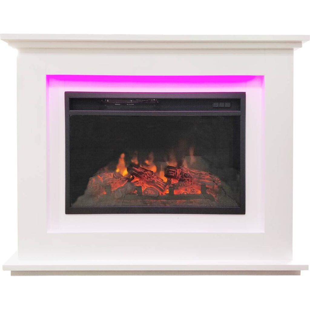 bhp Elektrischer-Kamin BG00672 weiß B/H/L: ca. 100x82,5x27 cm ca. 2000 W