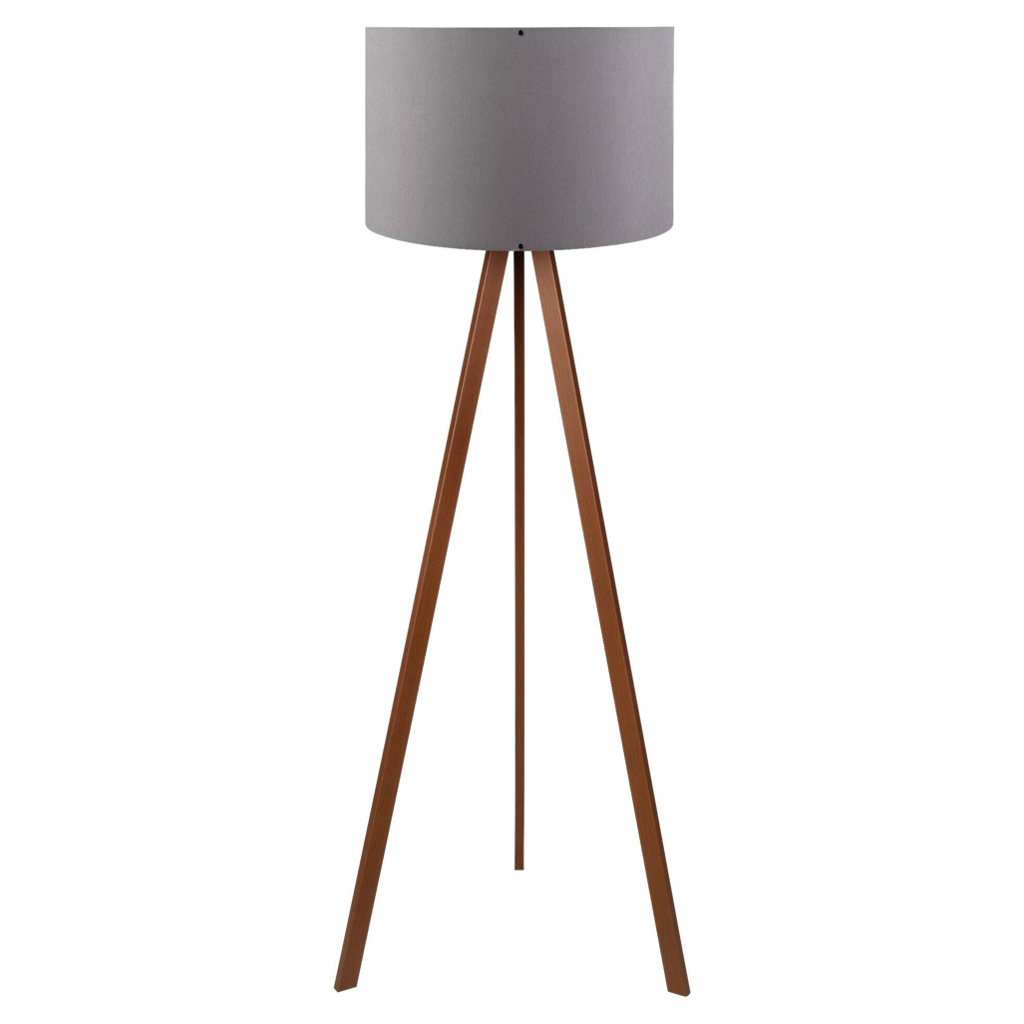 Opviq Stehlampe AYD-1529 braun grau PVC B/H/T/L/D: ca. 38x140x38x38x38 cm E27 1 Brennstellen