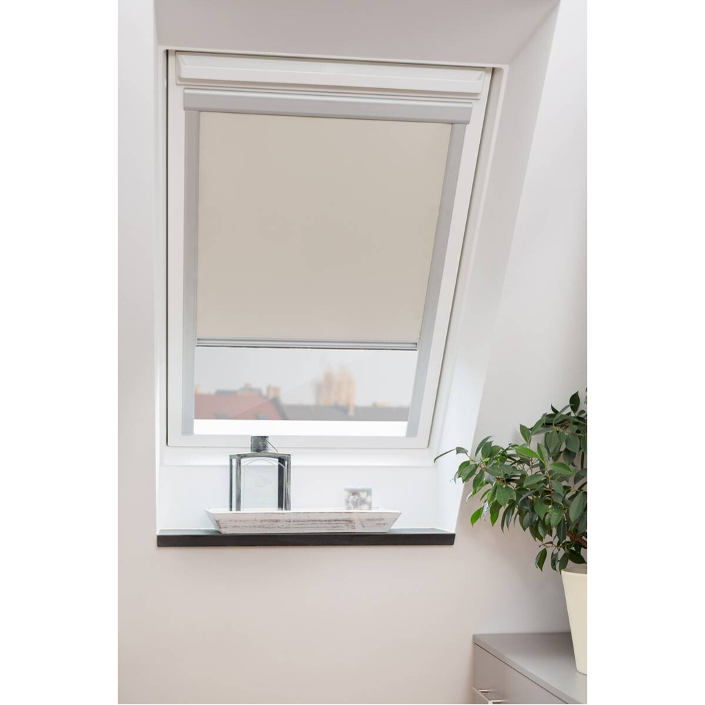 LICHTBLICK Dachfensterrollo Skylight VD creme B/L: ca. 61,3x94 cm