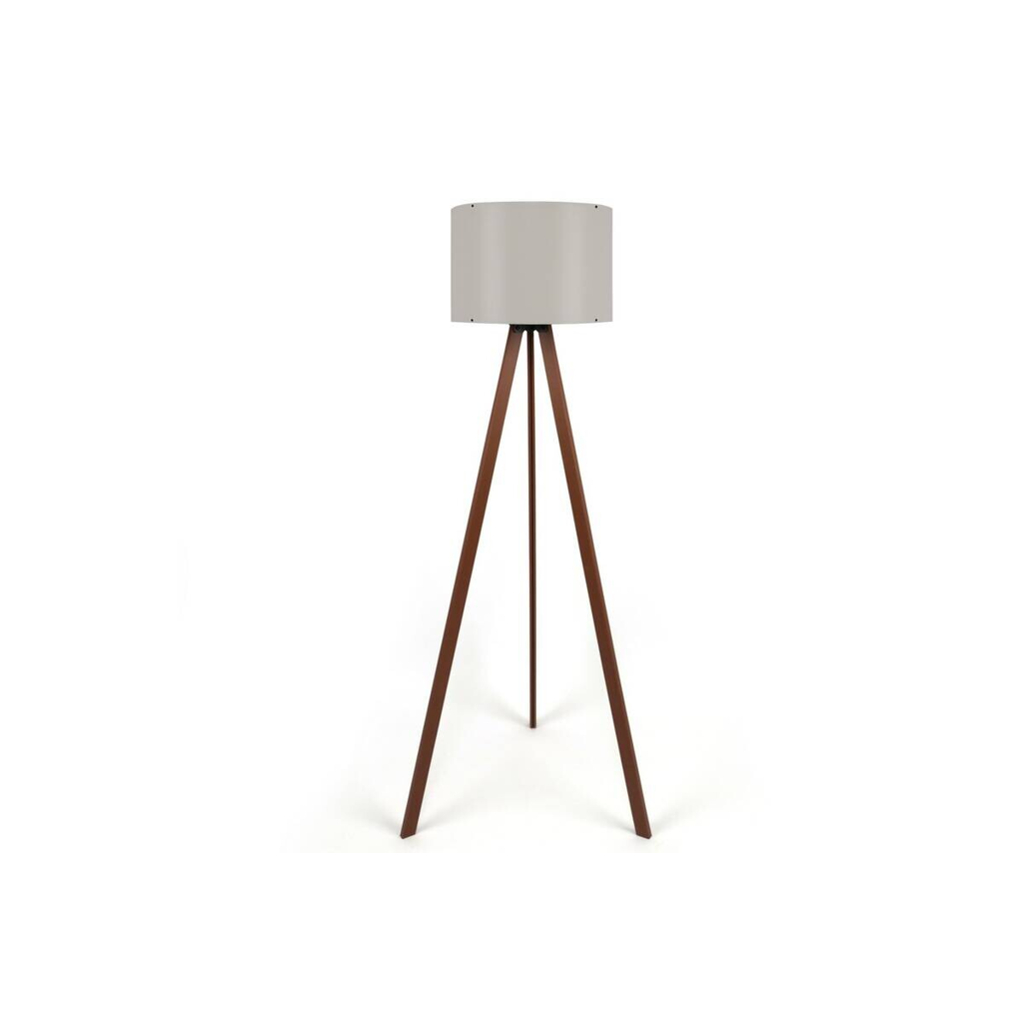 Opviq Stehlampe braun MDF PVC B/H/T/L/D: ca. 38x140x38x38x38 cm E27 1 Brennstellen