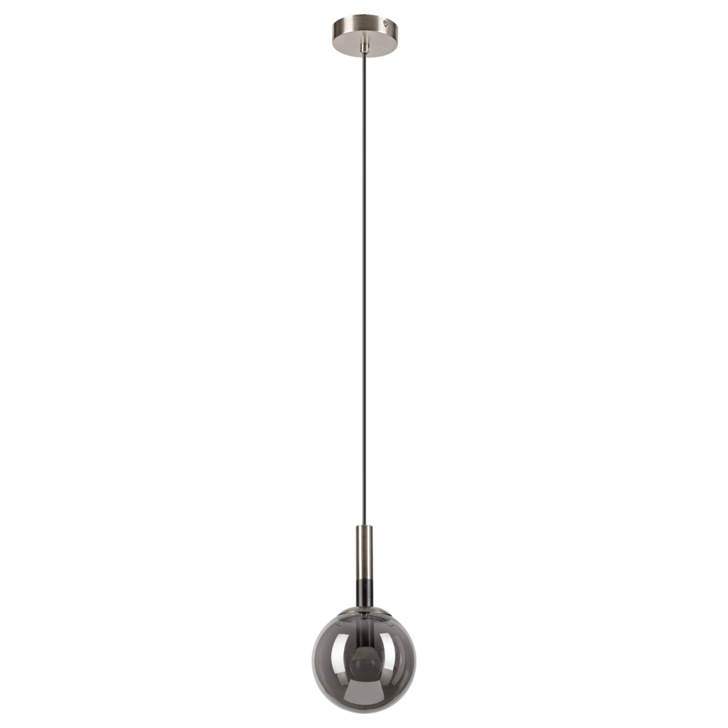 Lamkur Hängeleuchte Rollo Chrom Glas Stahl B/H/L: ca. 15x120x15 cm 1.0 Brennstellen