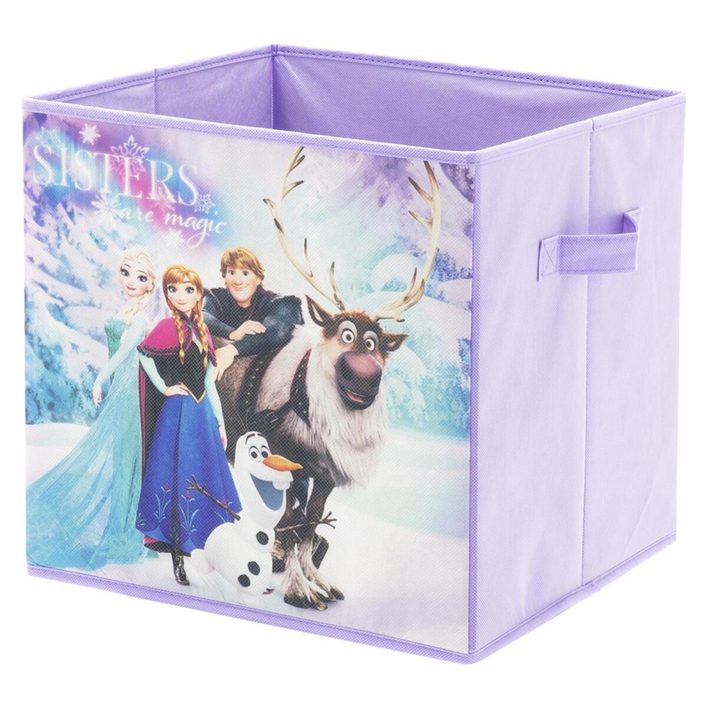 Stoffbox Frozen lila B/H/T: ca. 32x32x32 cm