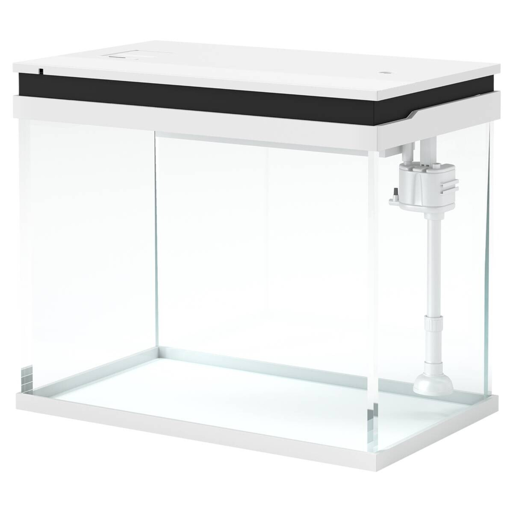 PawHut Aquarium weiß Glas B/H/L: ca. 30x41x48 cm