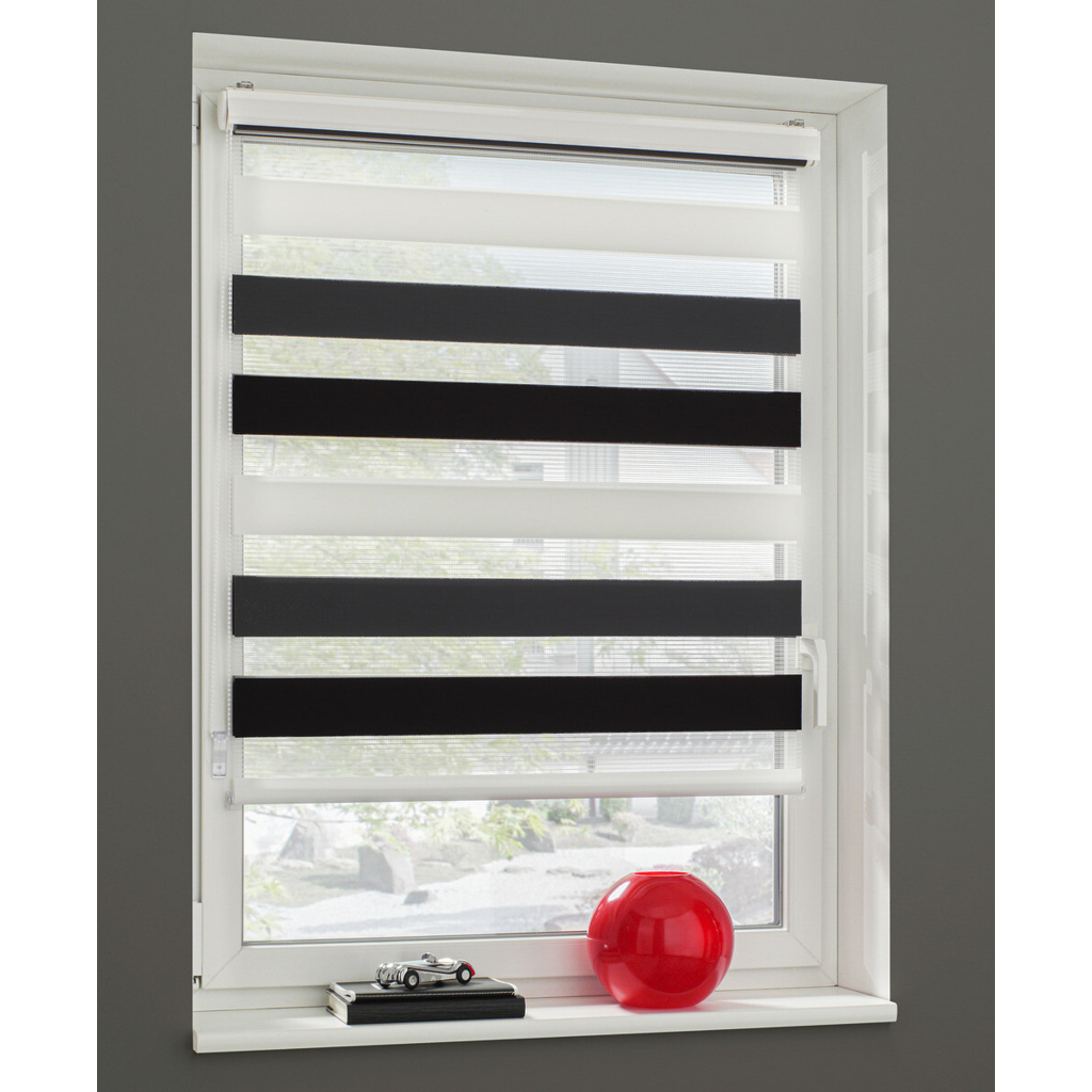 Boviva Doppelrollo mit Blende weiß B/L: ca. 120x160 cm