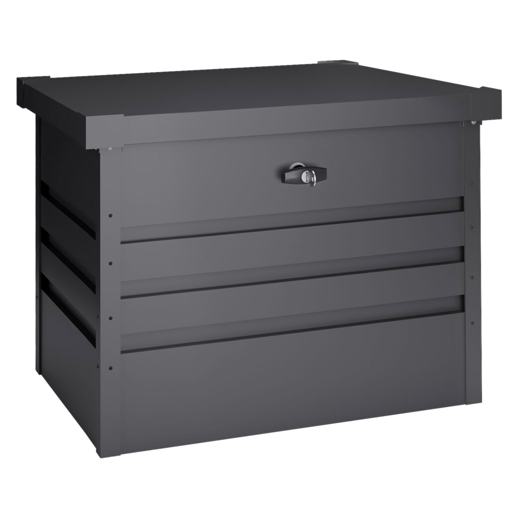 HOGGAR Aufbewahrungsbox Sveg anthrazit Metall B/H/L: ca. 72x63x61 cm