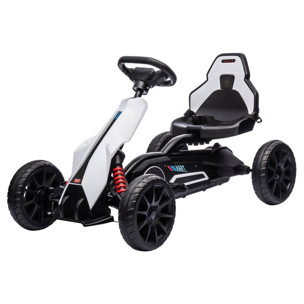 HOMCOM Kinder Elektro Gokart weiß B/H/L: ca. 58x58,5x100 cm