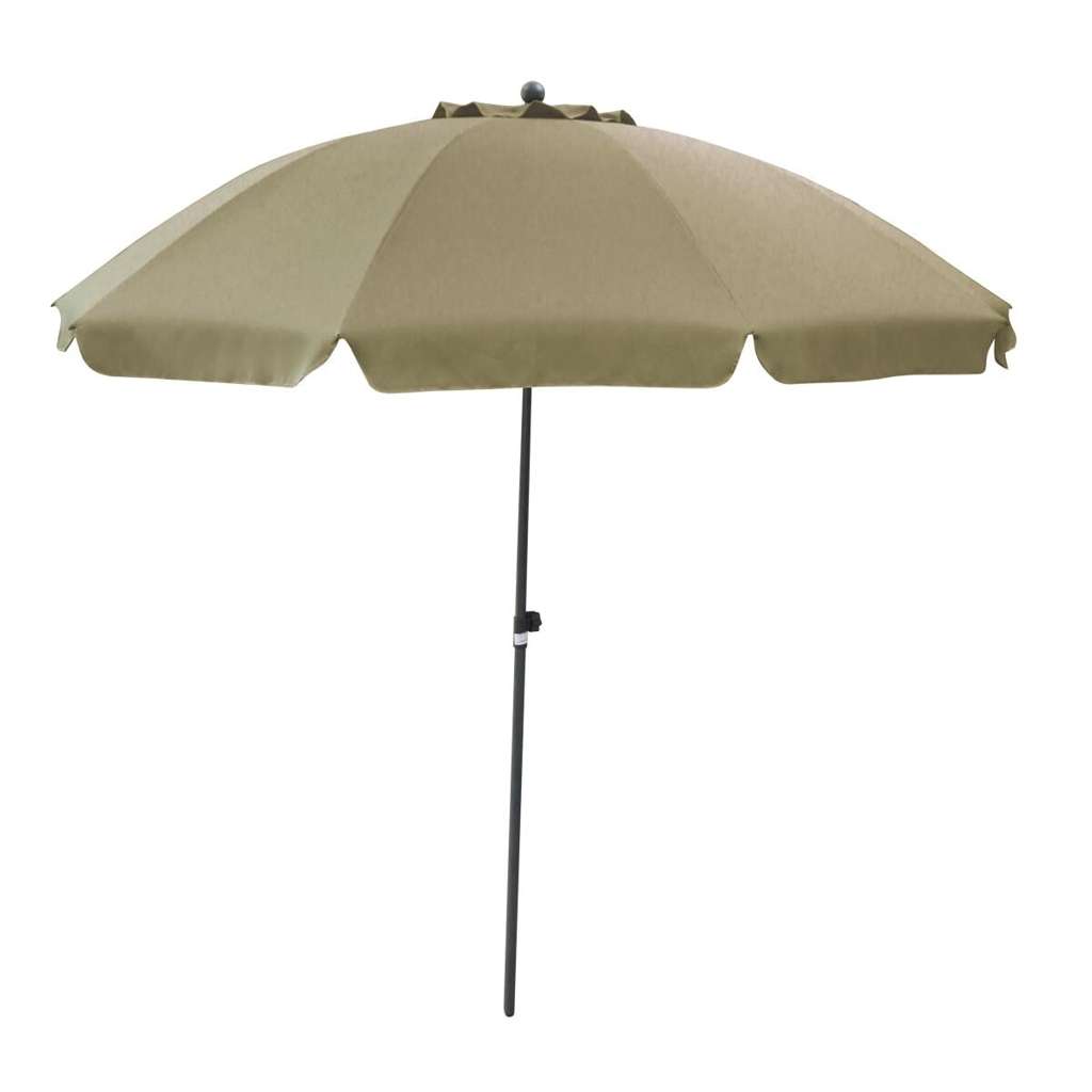 POCOline Sonnenschirm taupe Stahl H/D: ca. 238x250 cm