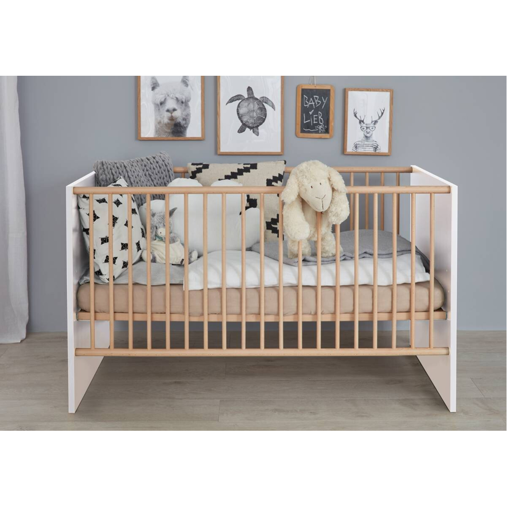Babybett Mats weiß B/H/T: ca. 144x83x78 cm