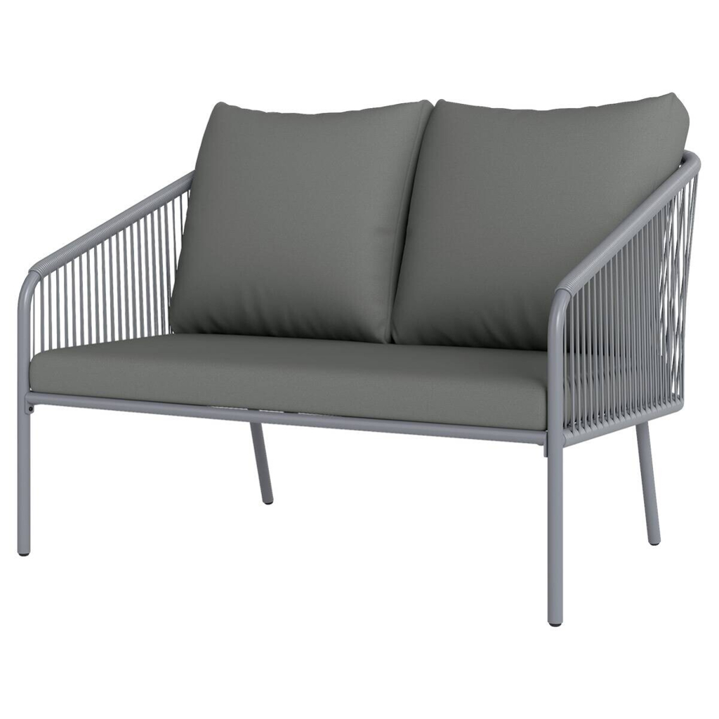 Outsunny Gartenmöbel grau Polyethylen B/H/L: ca. 72x76x112 cm