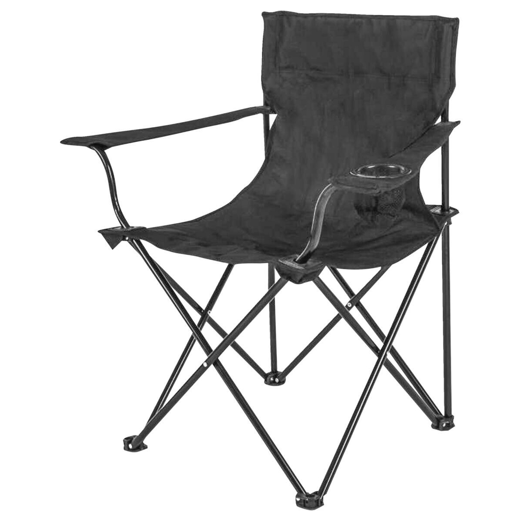 POCOline Campingstuhl anthrazit Metall B/H/L: ca. 51x81x51 cm