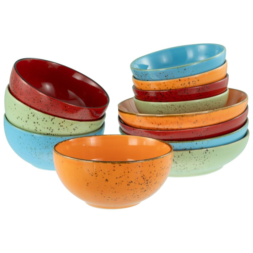 CreaTable Schüsselset Nature Collection mehrfarbig Steinzeug