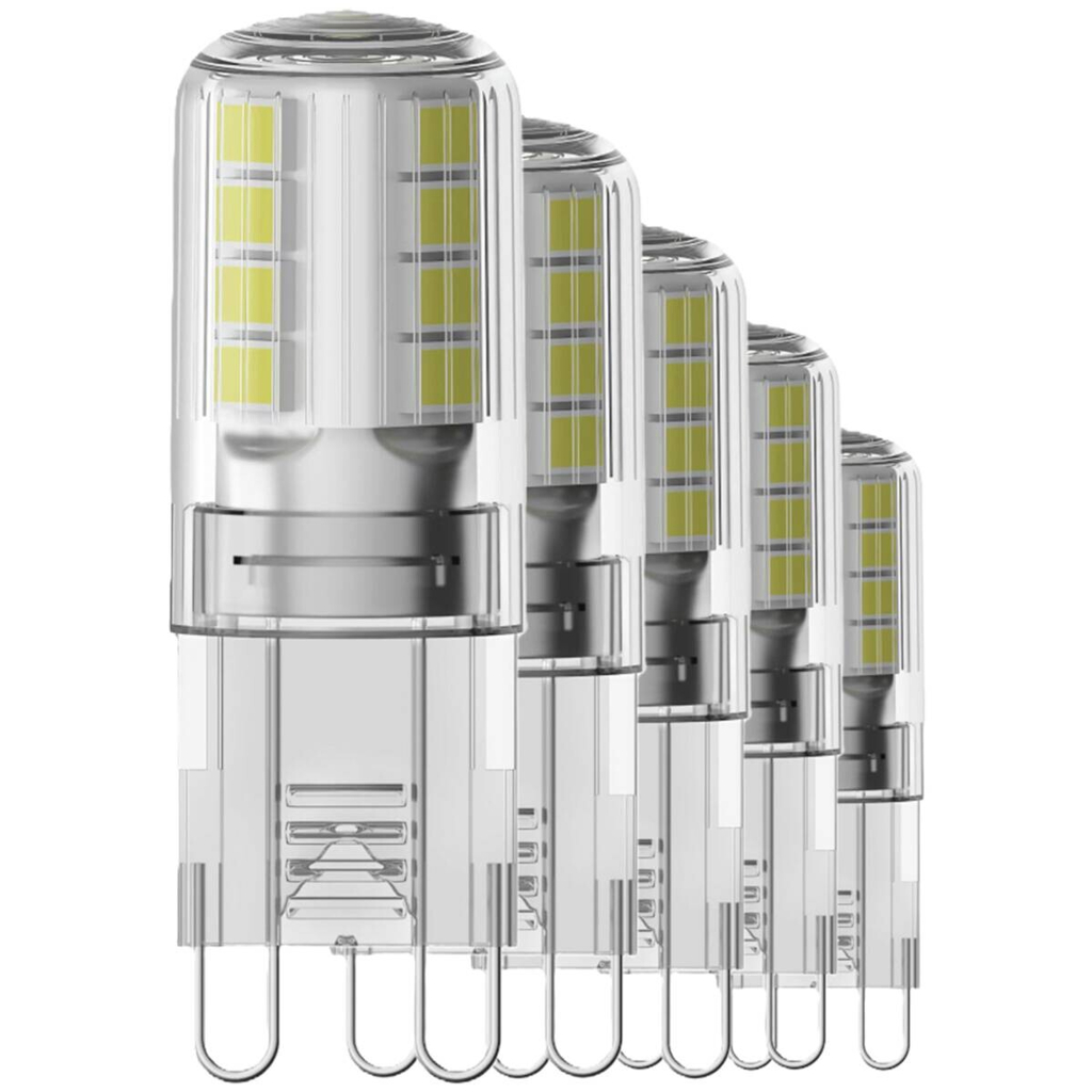 Blulaxa LED-Leuchtmittel Stiftsockellampe 5er Pack G9