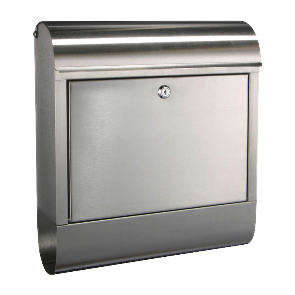 HI Briefkasten silber H/T/L: ca. 42,5x12x38 cm