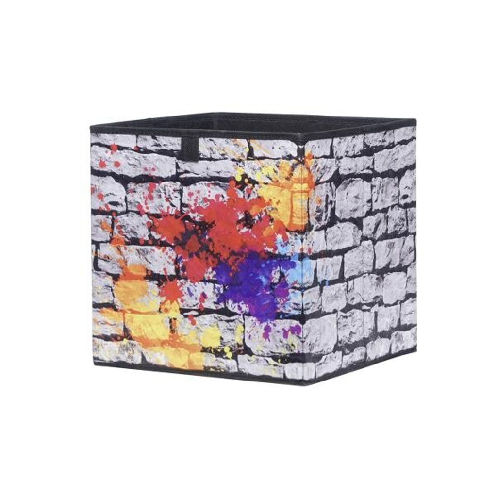 Motivbox Graffiti anthrazit grau B/H/T: ca. 32x32x32 cm