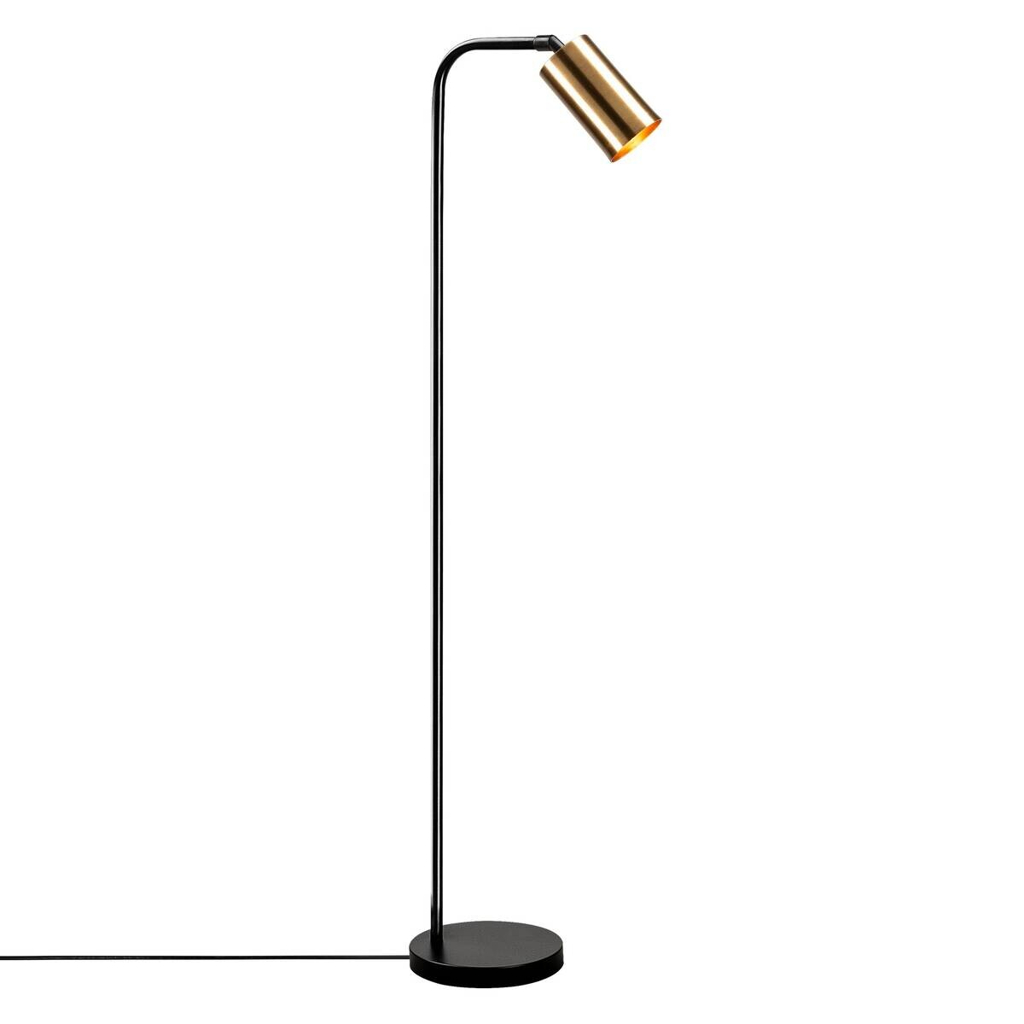 Opviq Stehlampe schwarz Metall B/H/T/L: ca. 22x120x22x28 cm E27 1 Brennstellen