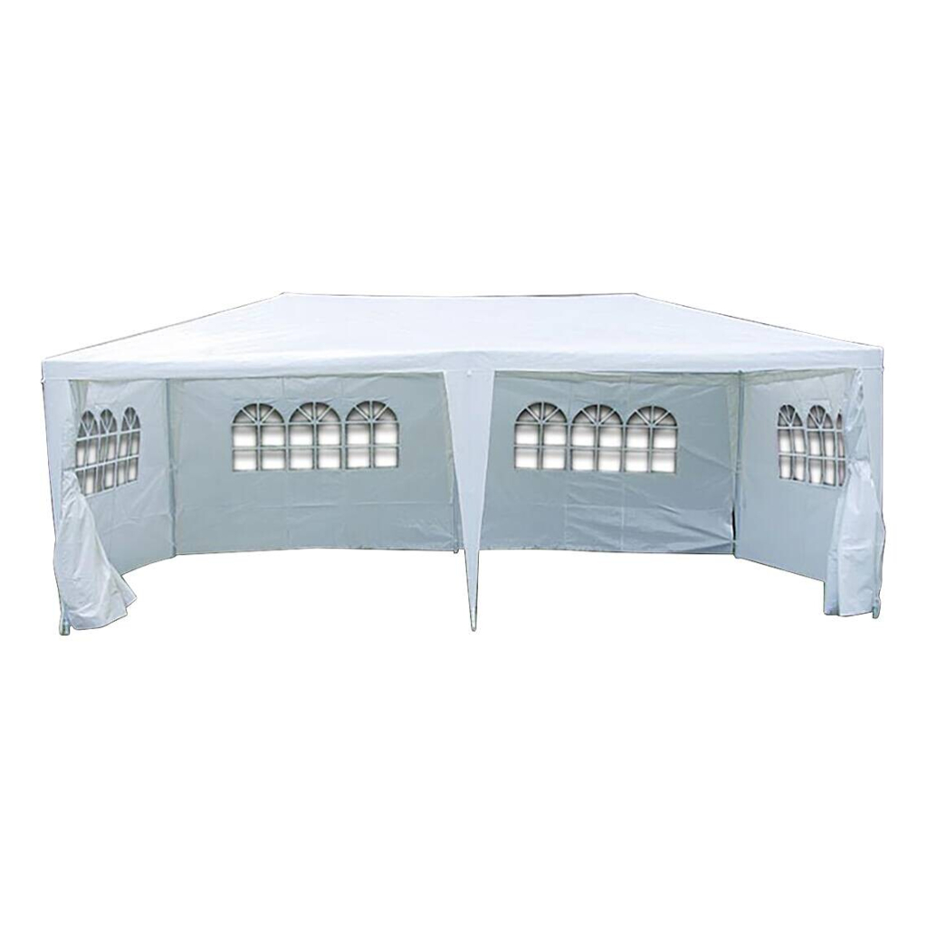 VCM Pavillon weiß Metall B/H/L: ca. 600x197x300 cm