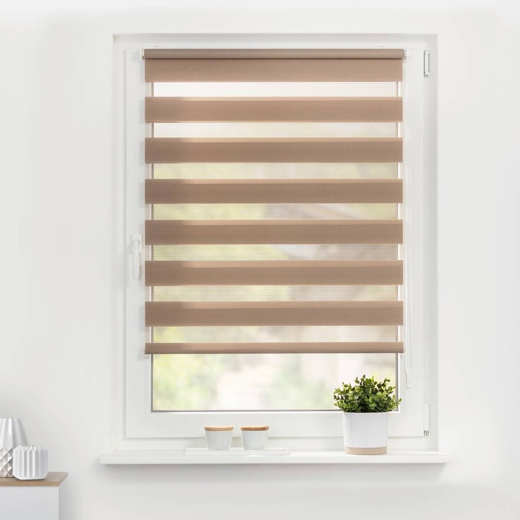 LICHTBLICK Doppelrollo Duo taupe B/L: ca. 60x150 cm