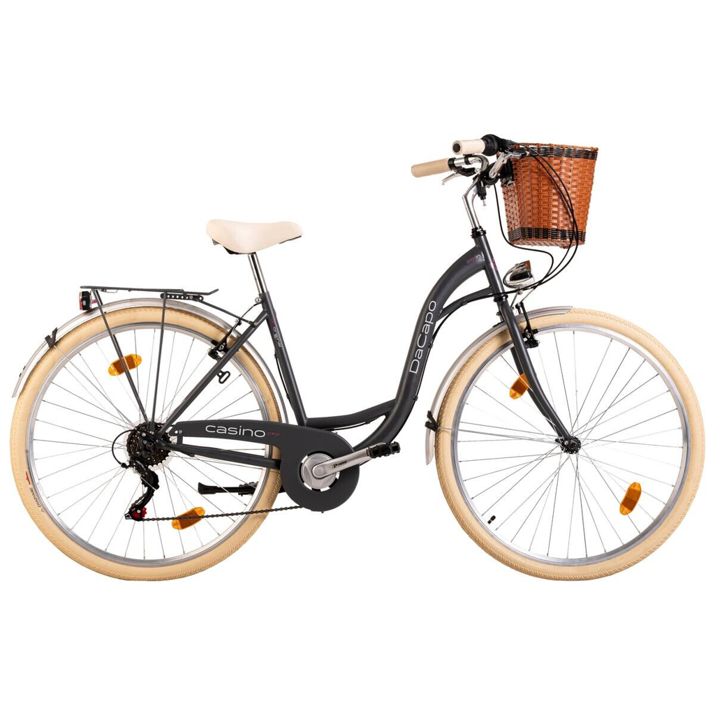 DaCapo Damenfahrrad Casino 168C 28 Zoll Rahmenhöhe 48 cm 6 Gänge anthrazit anthrazit ca. 28 Zoll