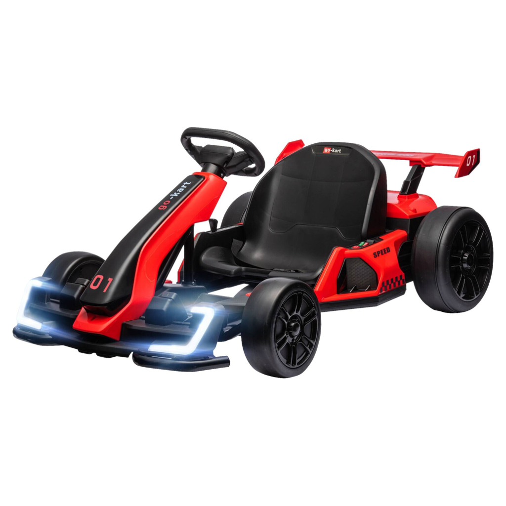 HOMCOM Kinder Elektro Gokart rot B/H/L: ca. 76x53,5x120 cm