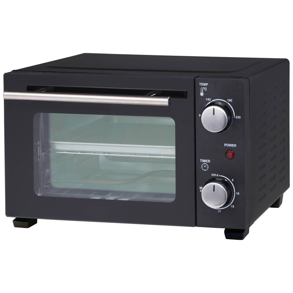 WKM Mini-Backofen PO-800.10W schwarz Metall B/H/T: ca. 37x30x23 cm ca. 10 l