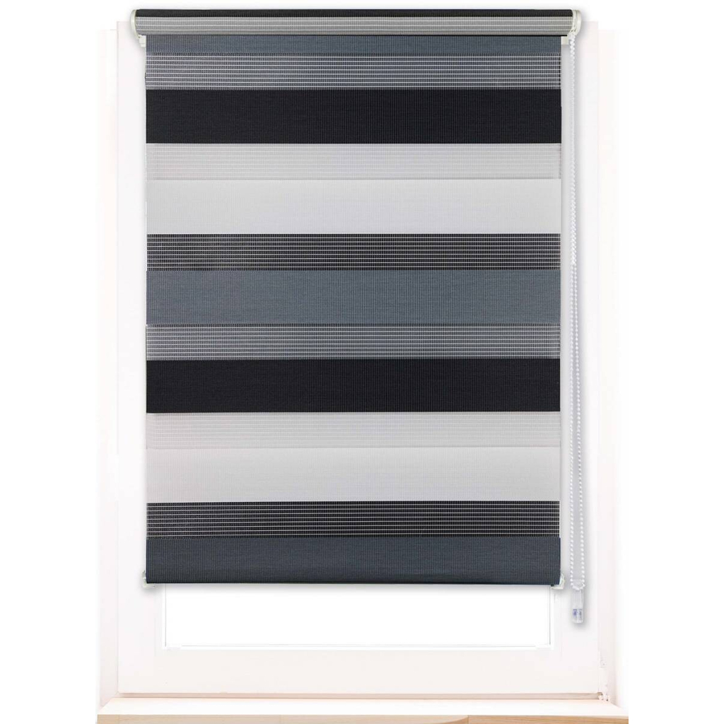 Doppelrollo Just-Triple grau B/L: ca. 120x160 cm