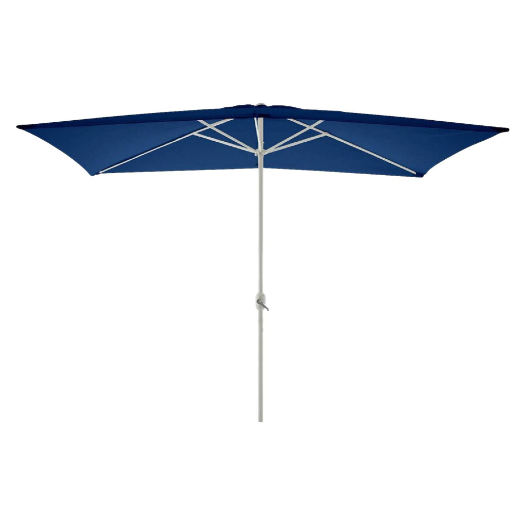 VCM Sonnenschirm blau Polyester-Mischgewebe B/H/L: ca. 200x235x300 cm