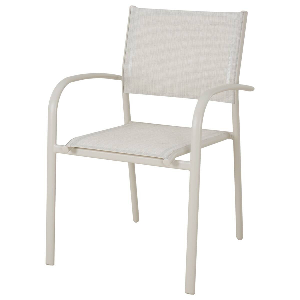 POCOline Gartenstühle Florence beige Textilene B/H/L: ca. 57x85x57 cm