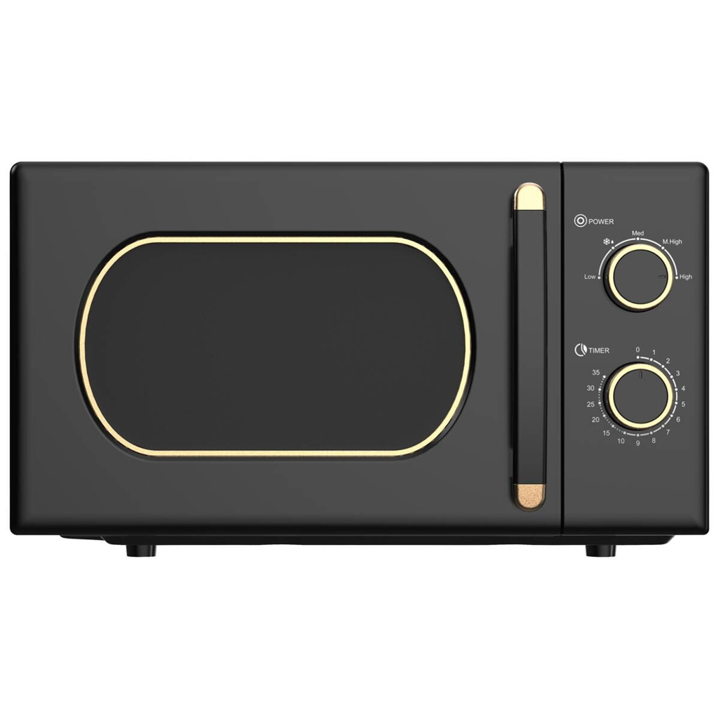 POCOline Mikrowelle C20MXP17-E70 schwarz Metall B/H/L: ca. 32,6x26,3x45,6 cm ca. 20 l