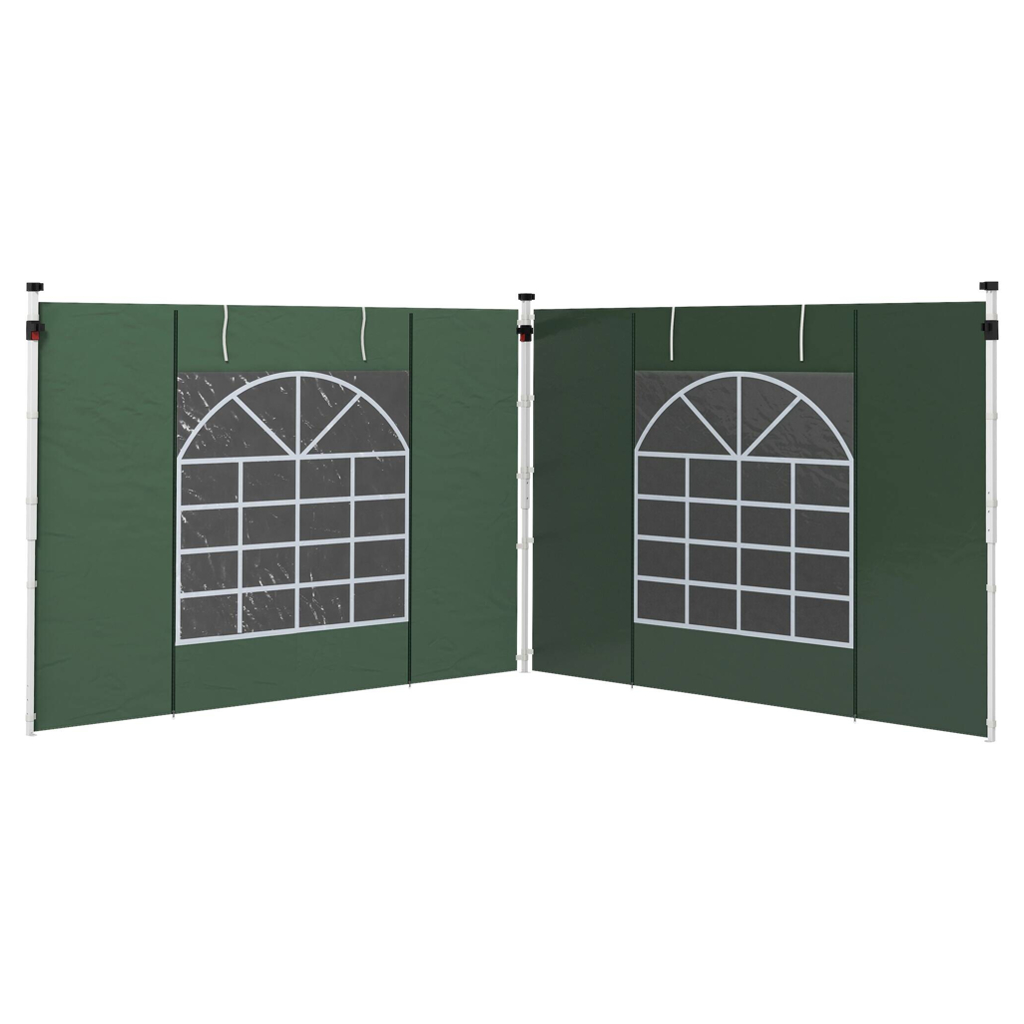 Outsunny Seitenteile für Pavillon grün Polyester B/H/L: ca. 295x195x0,01 cm