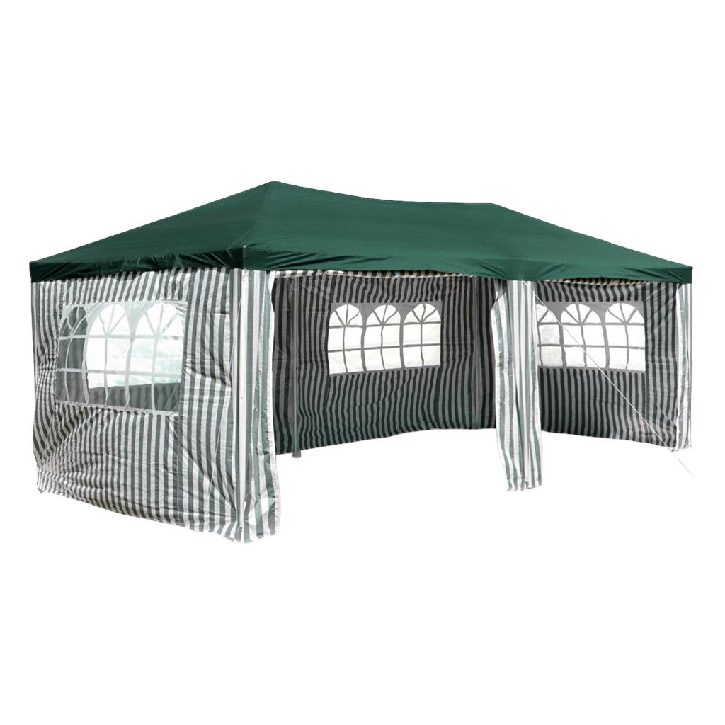 VCM Pavillon grün Polyester-Mischgewebe B/H/L: ca. 600x197x300 cm